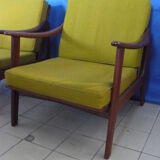 Pair of chairs Scandinavian style of the 1960s