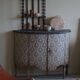 19th-century painted pine wardrobe, Italian cabinetmaker, made in Tuscany.