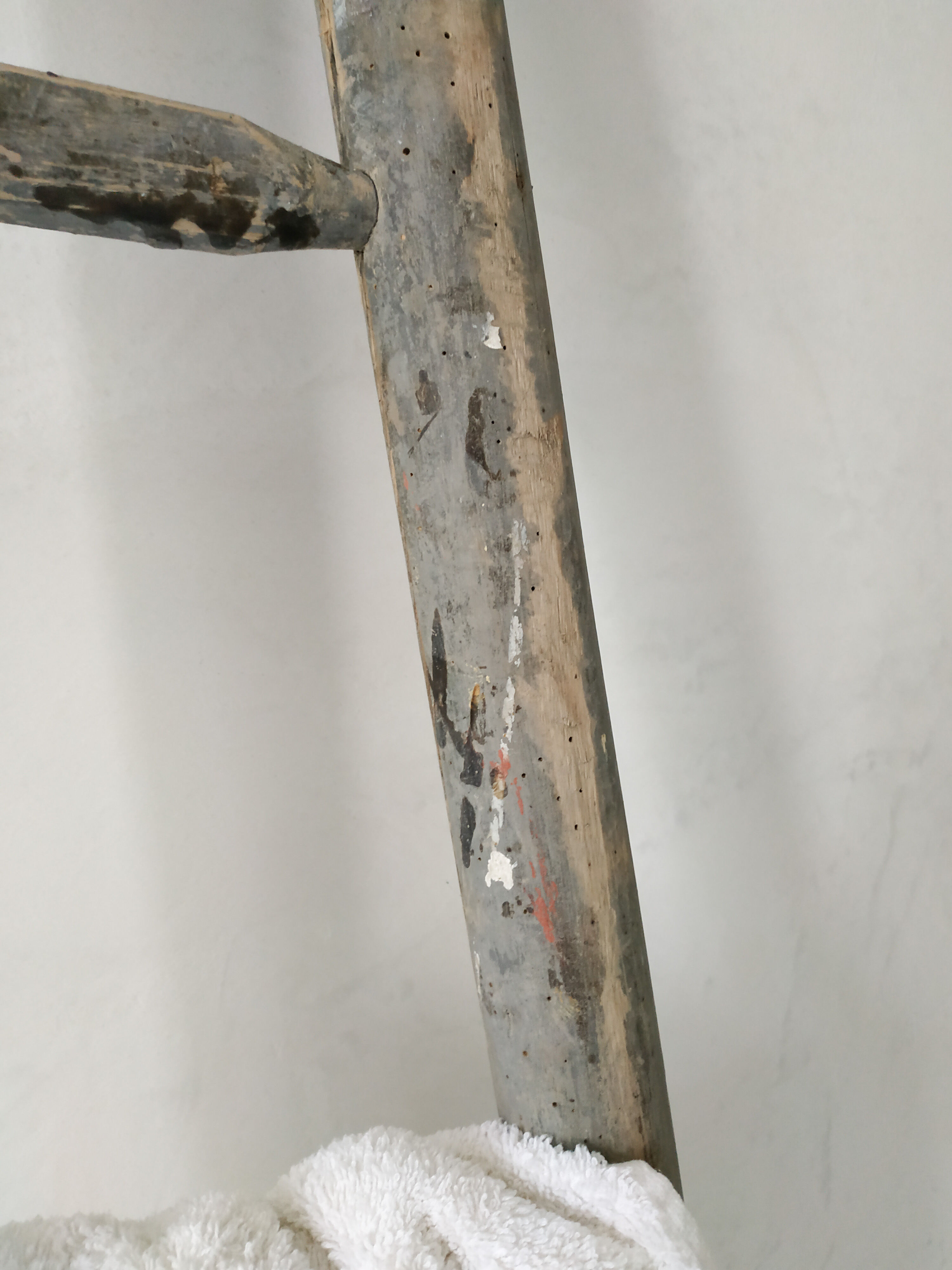 Old wooden farm scale patinated grey