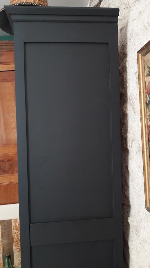 Matte black Paris wardrobe