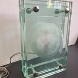 Italian Modern thick glass table lamp from 70s