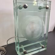 Italian Modern thick glass table lamp from 70s