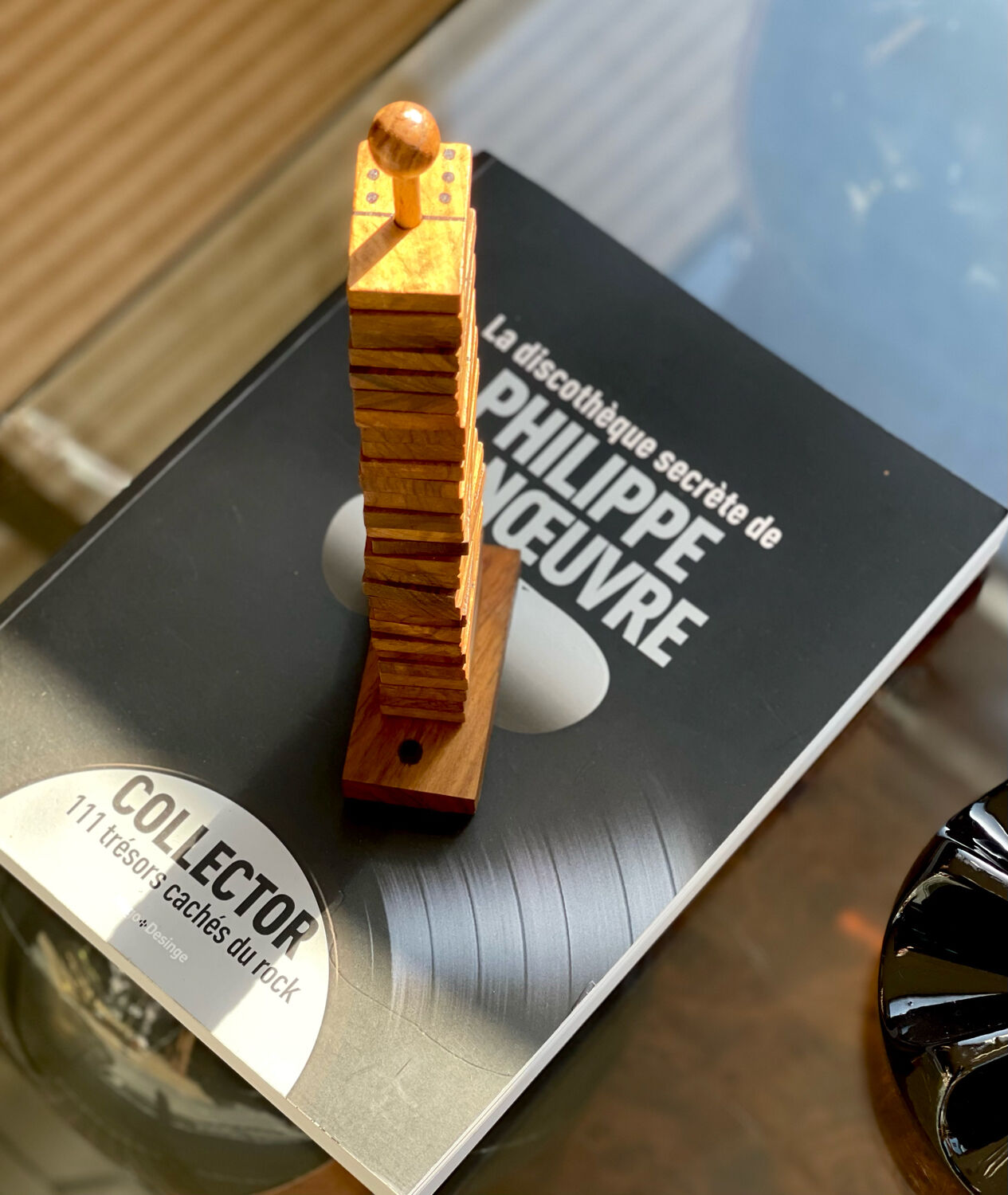 Vintage wooden domino game