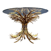 Gilt metal Coco Chanel dining table, 1960s