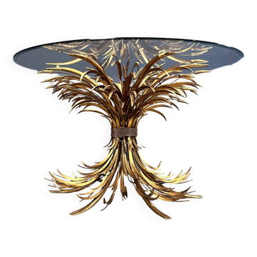 Gilt metal Coco Chanel dining table, 1960s