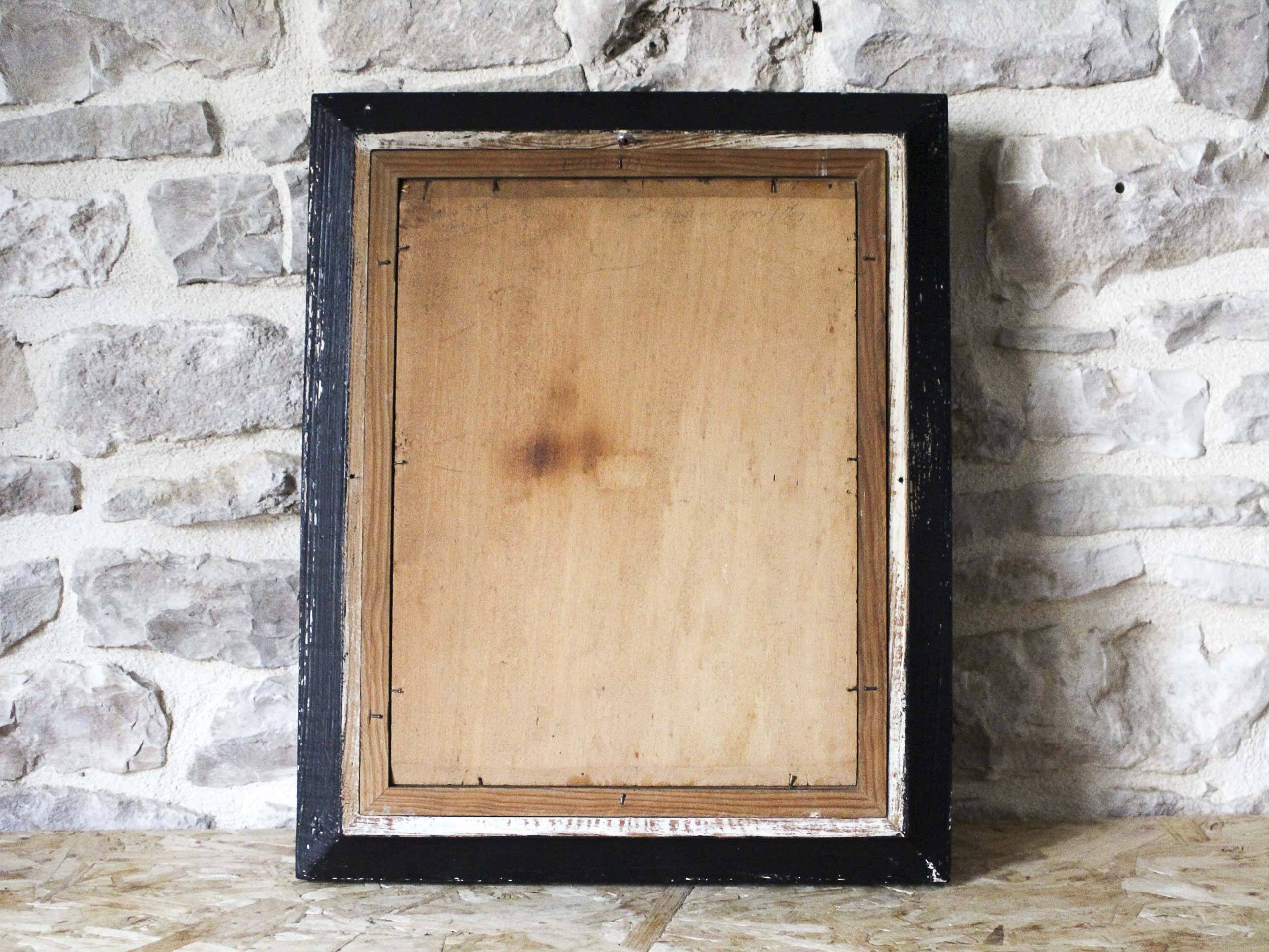 Oil on panel by A. Poulain - Cagnes sur Mer