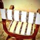French Empire mahogany office chair with carved detail in the shape of