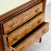 Buffet, cabinet Art Déco vintage italien en noyer foncé