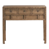 Old pine console with three drawers – China, circa 1930