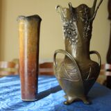 Bronze vase signed