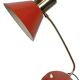 Lampe de table rouge vintage, années 1970