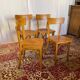 Set of 4 vintage wooden bistro chairs – Baumann style