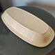 Large Oval Antique Ceramic / Stoneware Dish with Floral and Thistle Decoration