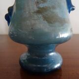 Vase with handle and spout Scavo Seguso Vetri d'Arte iridescent glass Murano 1950