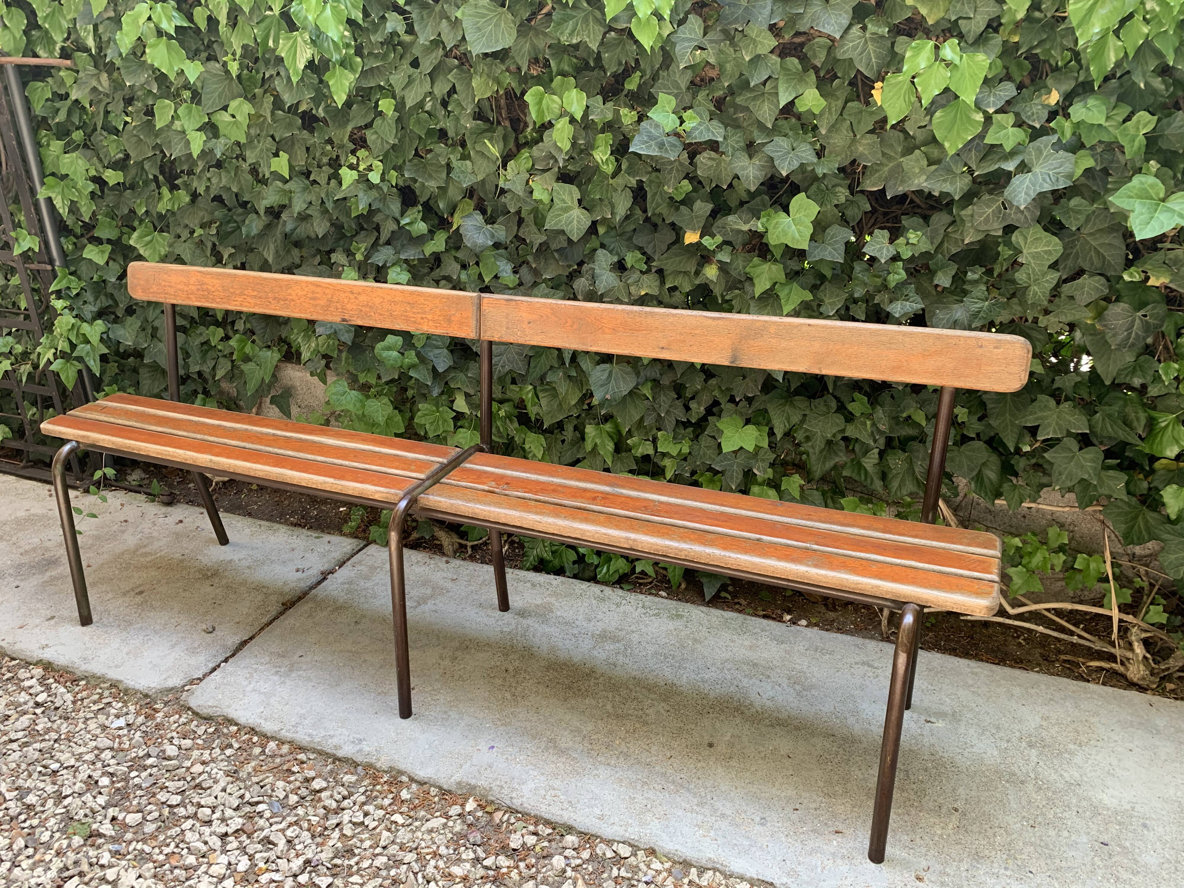 Vintage school bench