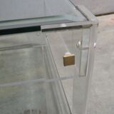 Table basse en acrylique et verre