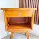 Vintage compass leg bedside table