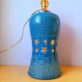 Starry ceramic lamp A. Rousset 1950