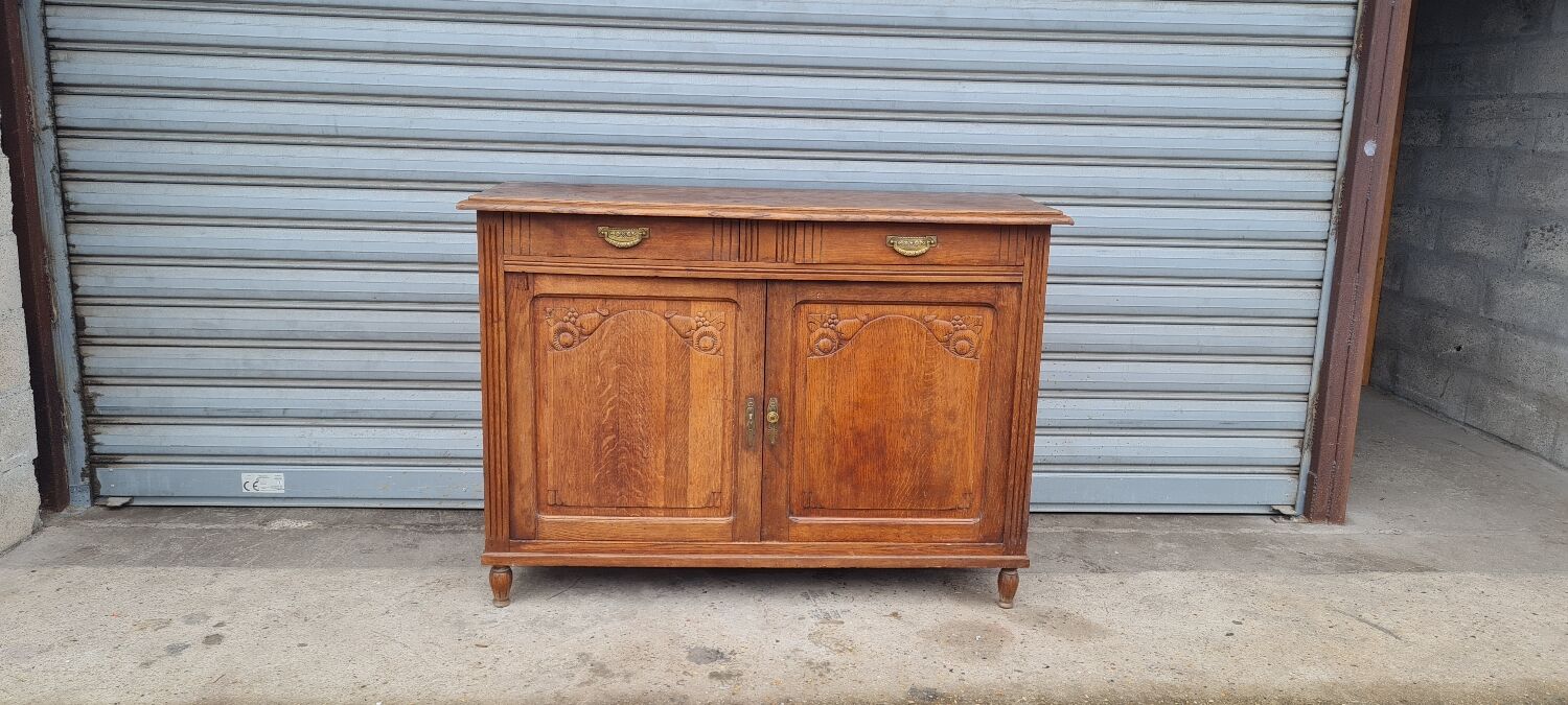 Oak art deco sideboard