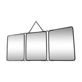 Barber vintage mirror 1930 - 28x69cm