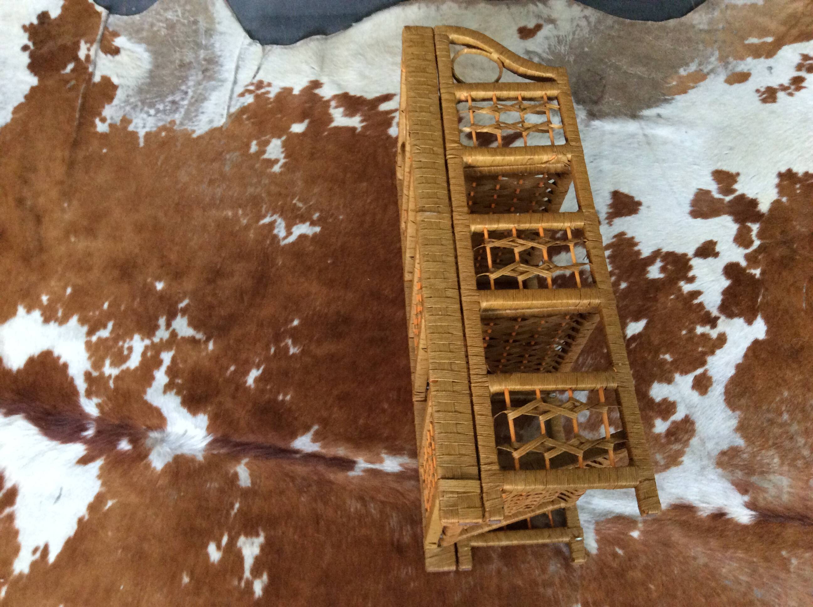 Étagère pliante en osier