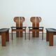 Afra & Tobia Scarpa ‘Africa’ Dining Chair – Walnut & Leather, 1975