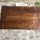 Old Game Table Folding Wood Green Carpet + Vintage Brass Hooves