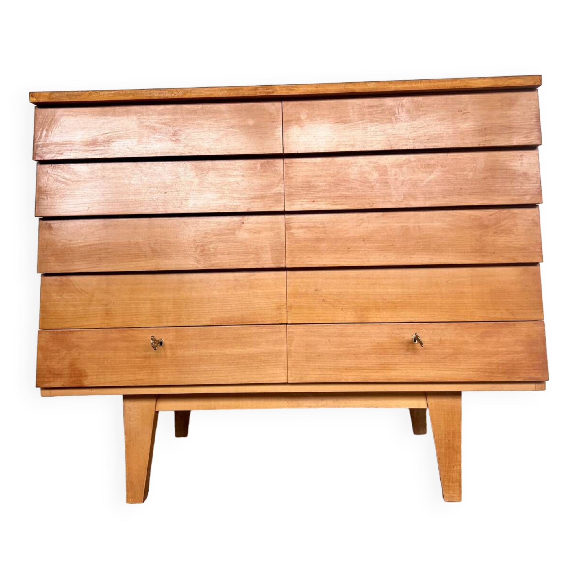 Covered storage unit / vintage silverware with compass feet