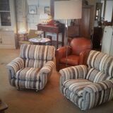 Pair of Italian design armchairs of the 1970s