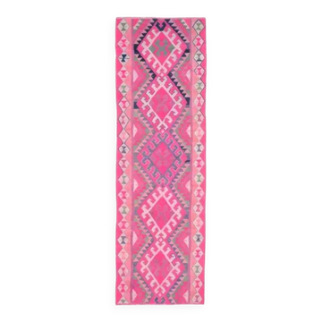 Tapis vintage turc en laine et coton noué à la main, années 1970