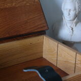 Solid oak box book shape