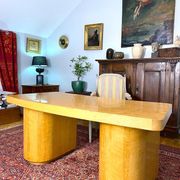 Bureau boomerang art déco, 1940 environ