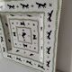 Large square dish RB Bernarda with animal decoration.