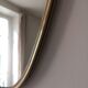 Asymmetrical oval rearview mirror vintage 1960