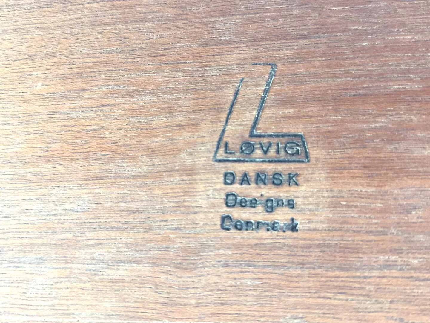 Vintage Danish freestanding desk by Peter Løvig Nielsen