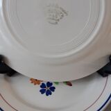 Set of 6 dessert plates Luneville model Chantilly