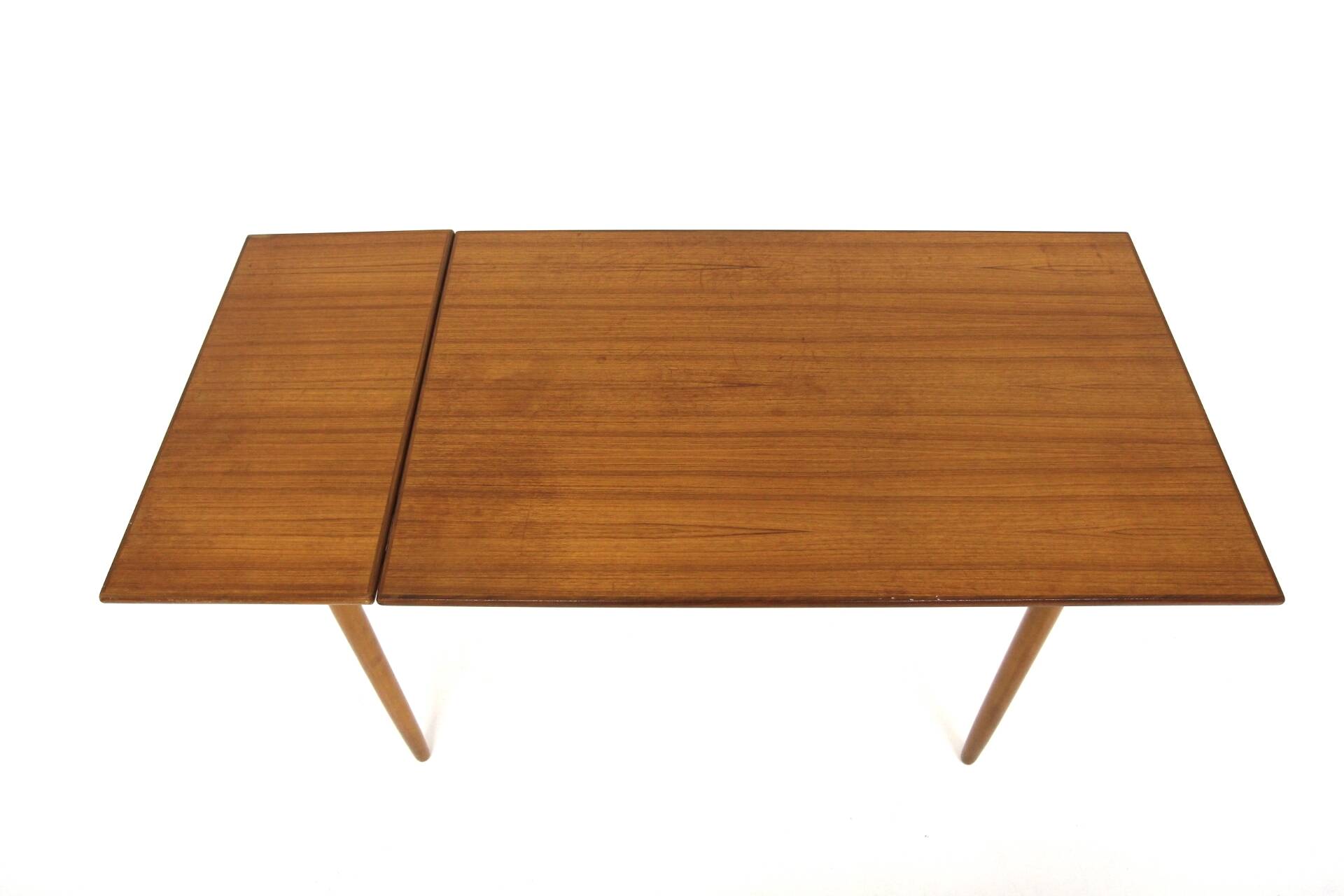 Teak leaf dining room table, Sweden, 1950s