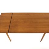 Table de salle à manger à battant en teck, Suède, 1950