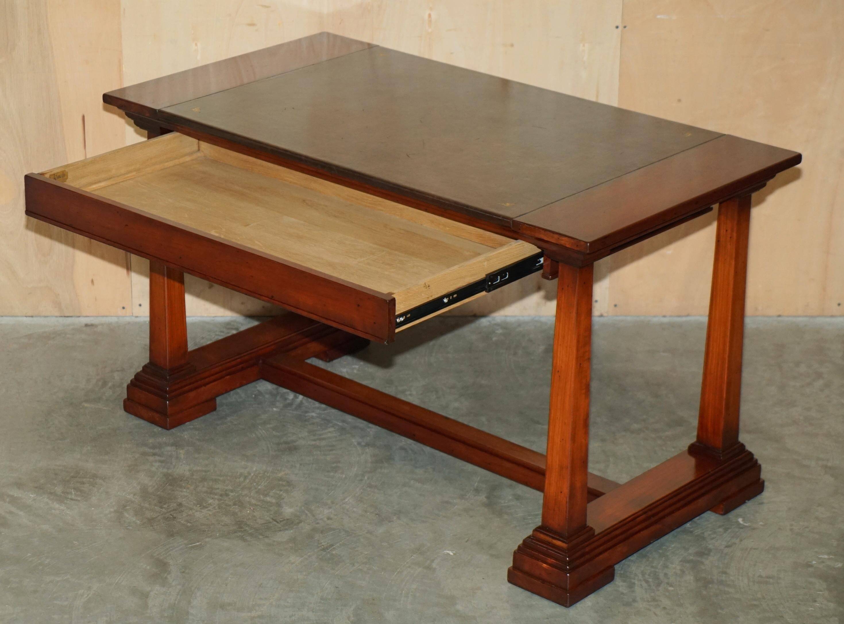 Bureau d'architecte vintage Harrods Kennedy cuir