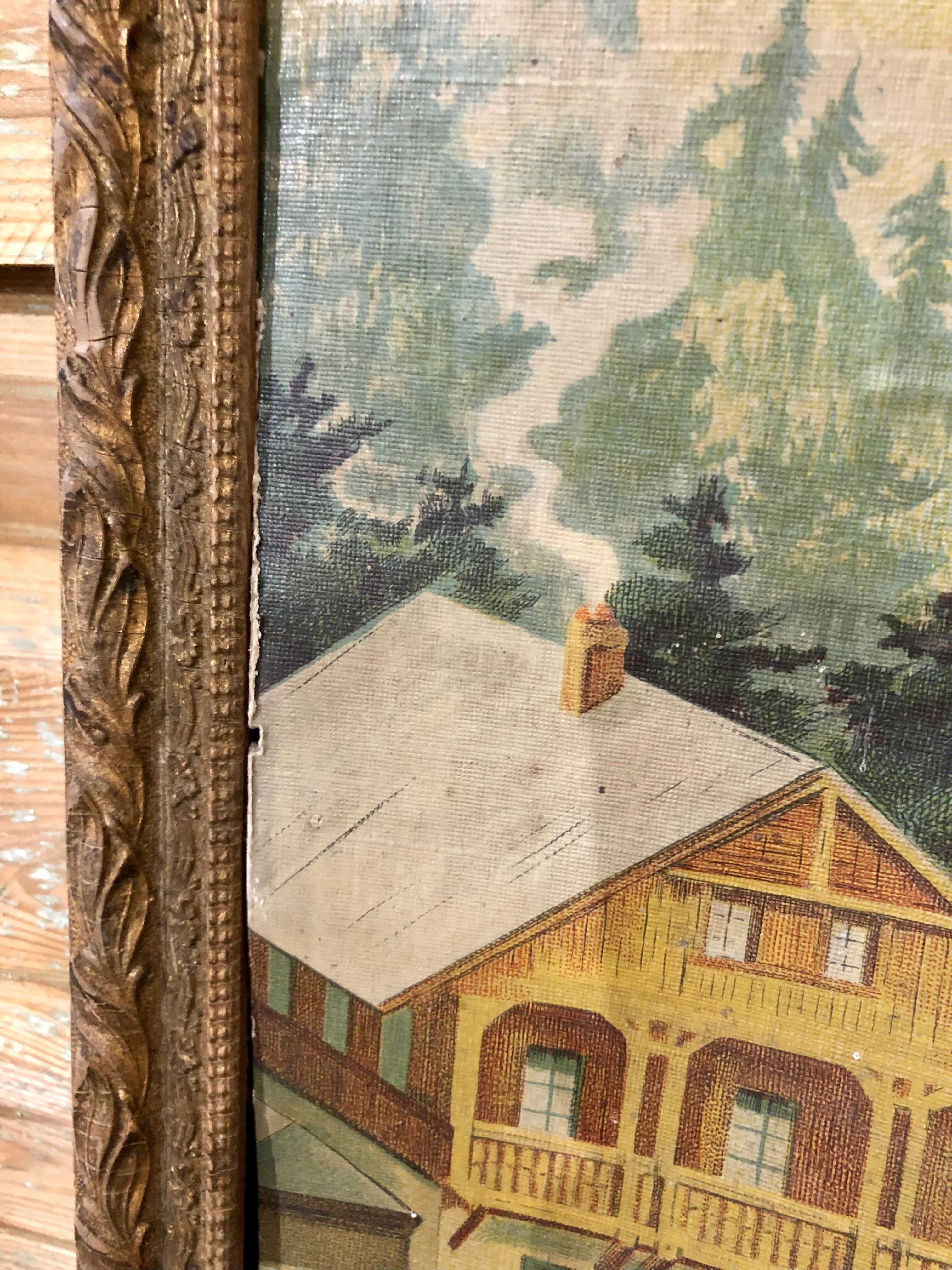 Old advertising painting Suze