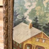 Old advertising painting Suze