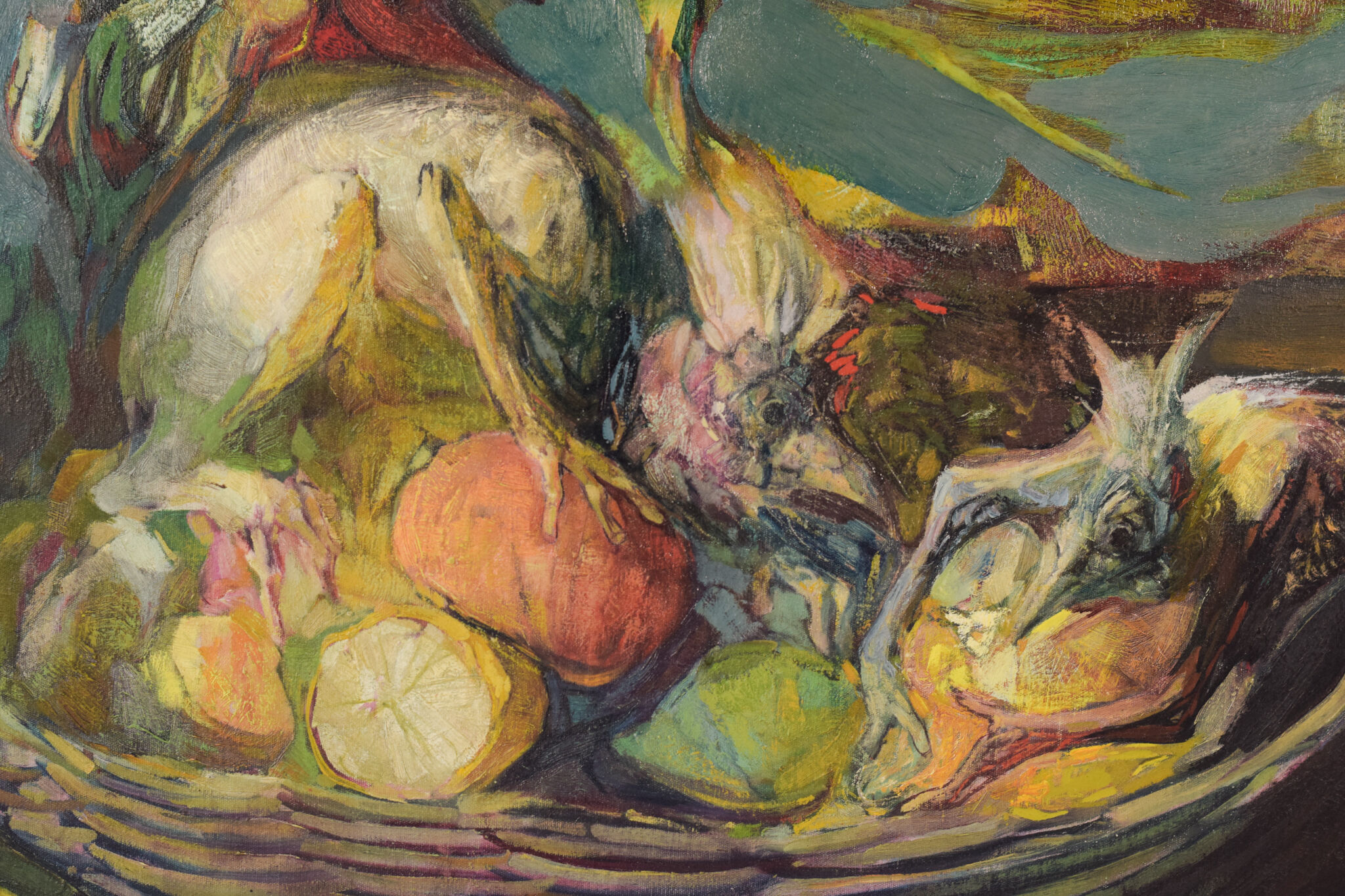 Oil on canvas influence of martin brothers