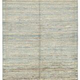 Handmade Turkish One of a Kind 165 cm x 229 cm Blue Wool Carpet