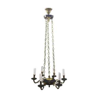 Empire chandelier with 6 lights