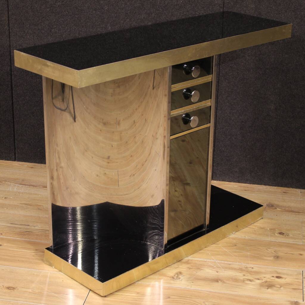 Console miroir design italien des années 70