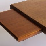 Danish teak wooden coffee table with hidden compartments, by Johannes Andersen for Trioh