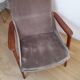 Fauteuil scandinave vintage 1960 teck