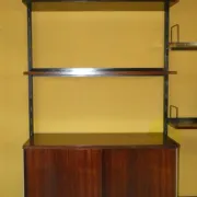 Modular library Urio in teak by Ico & Luisa Parisi for MIM, Rome, 1960s.