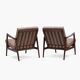 Pair of stefan armchairs type 300-139