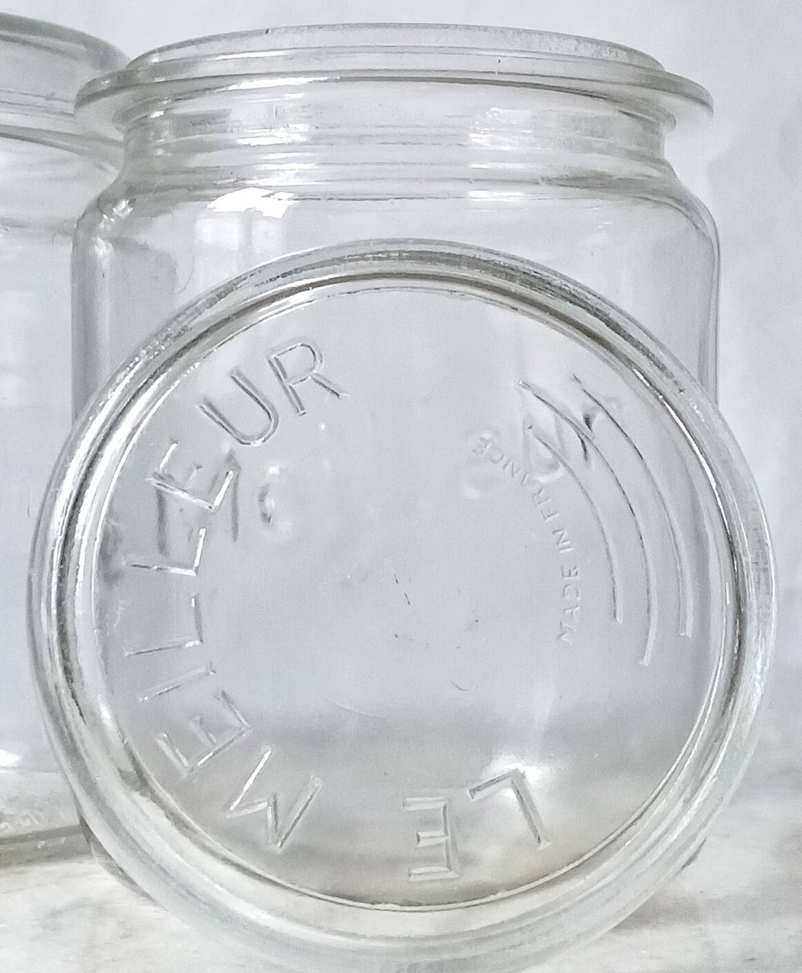 Set of 6 old jars "the best"